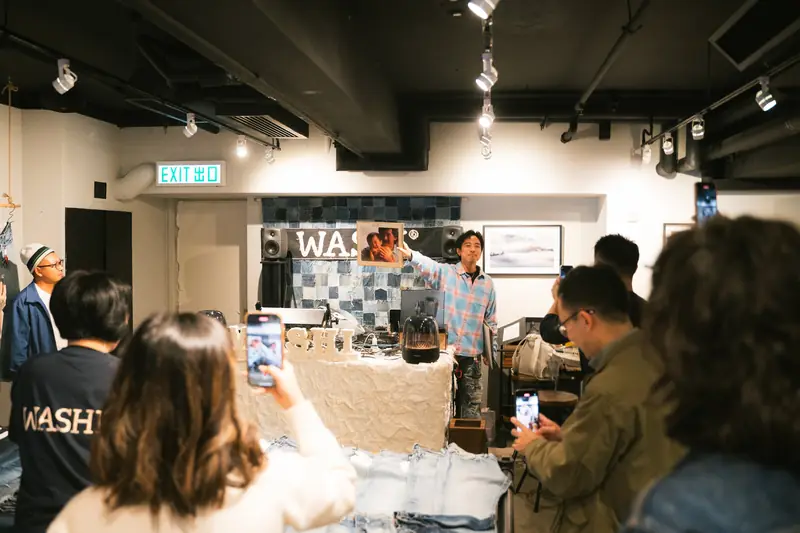 Guests gathered at the Harman Kardon vinyl sharing event