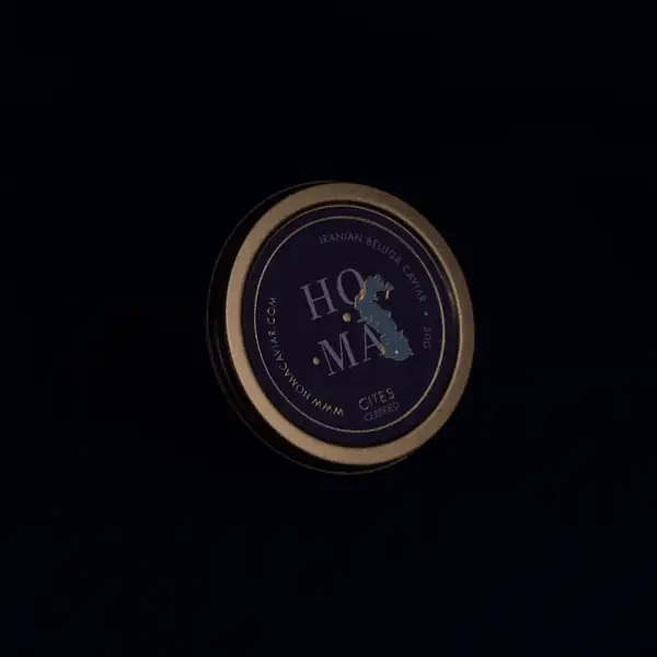 Homa tin lid lit from above