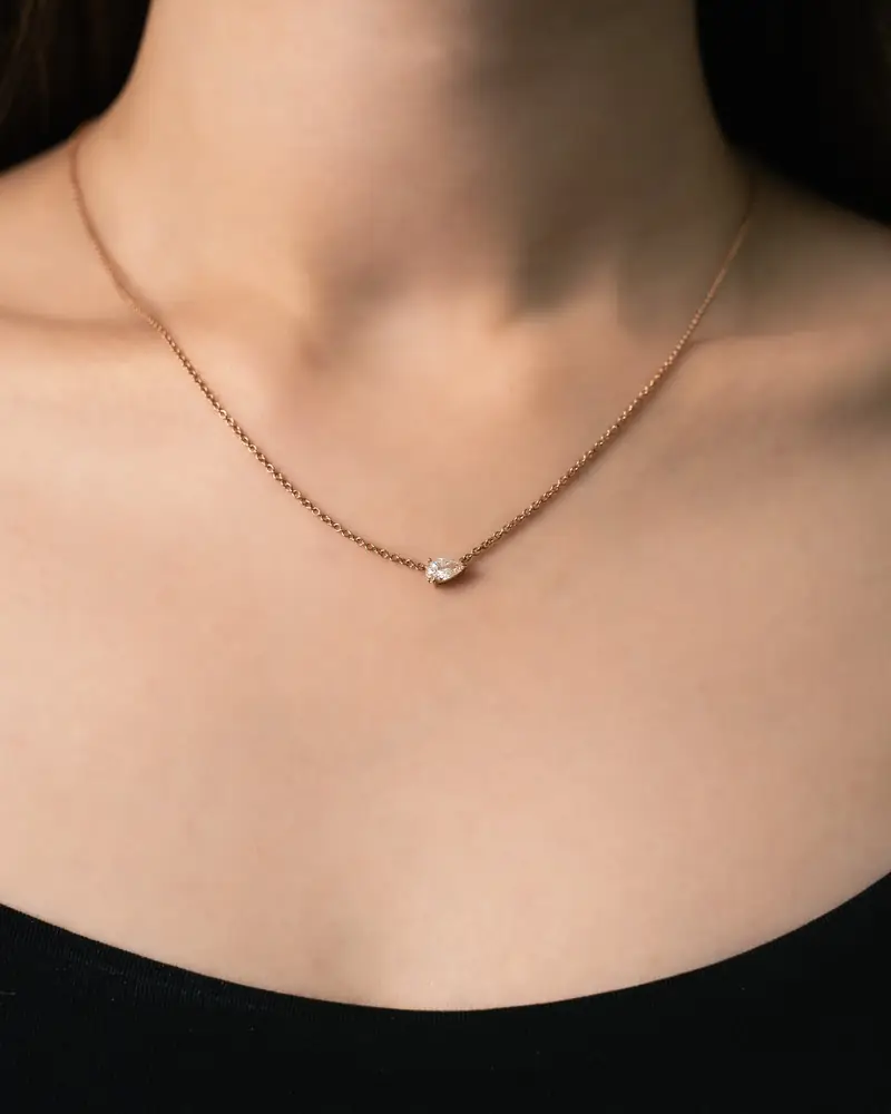 Close-up of a pendant necklace